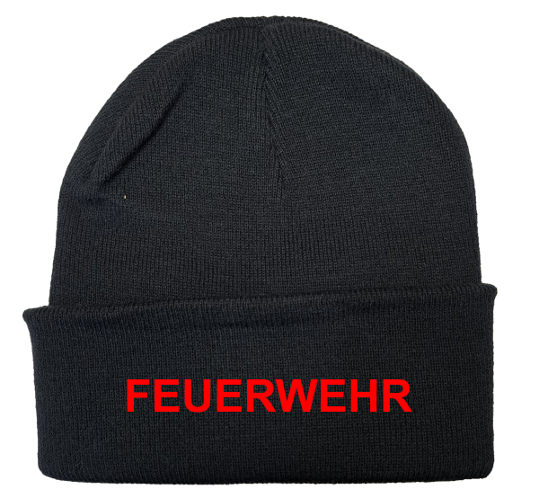Haube Feuerwehr gestickt 1